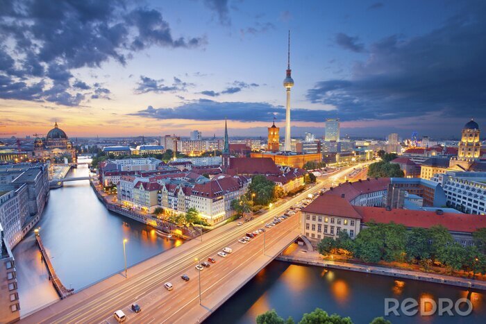 Papier peint  Vue aérienne de Berlin