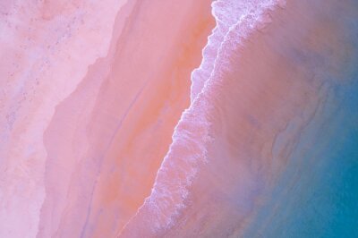 Papier peint  Vue aérienne de la côte pastel