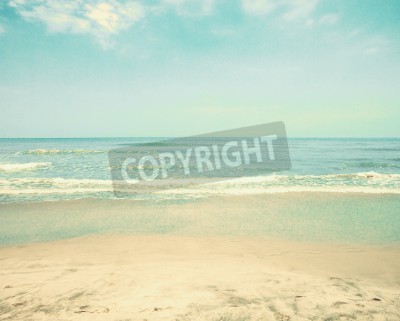 Papier peint  Vue d'été sur la plage vintage