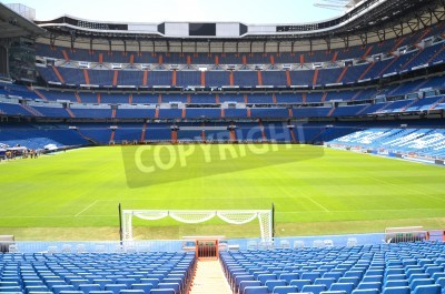 Papier peint  Vue d'un stade depuis la tribune de but