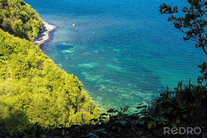 Papier peint  Vue de la mer depuis le haut