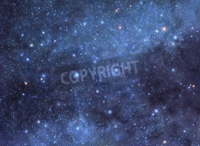 Papier peint  Vue du ciel nocturne avec des étoiles