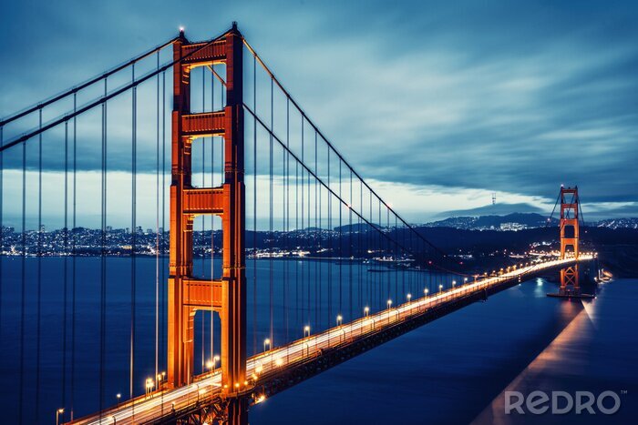Papier peint  Vue panoramique sur Golden Gate