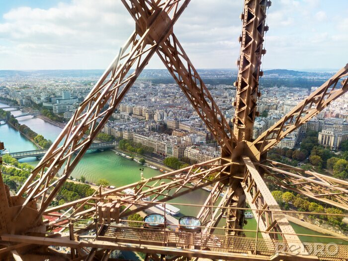 Papier peint  Vue Paris du haut de la Tour Eiffel