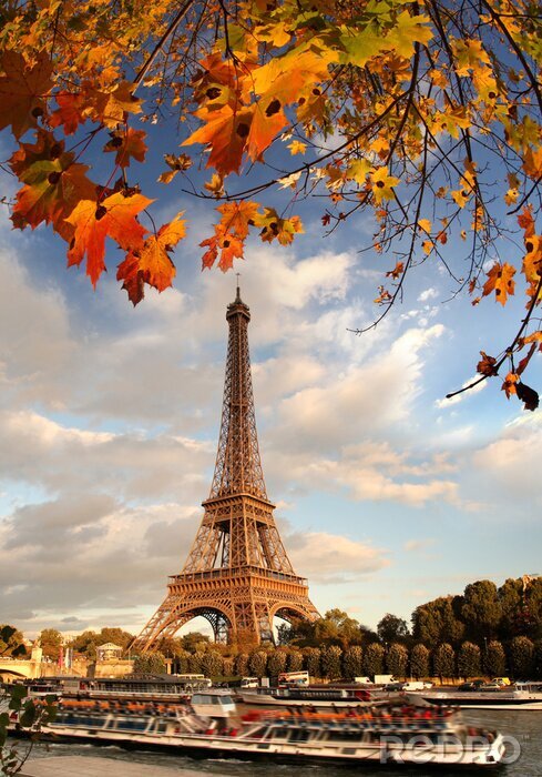 Papier peint  Vue Paris en automne