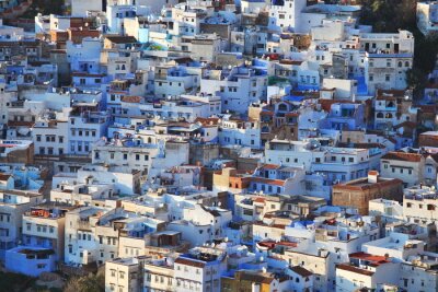 Papier peint  Vue sur des maisons au Maroc