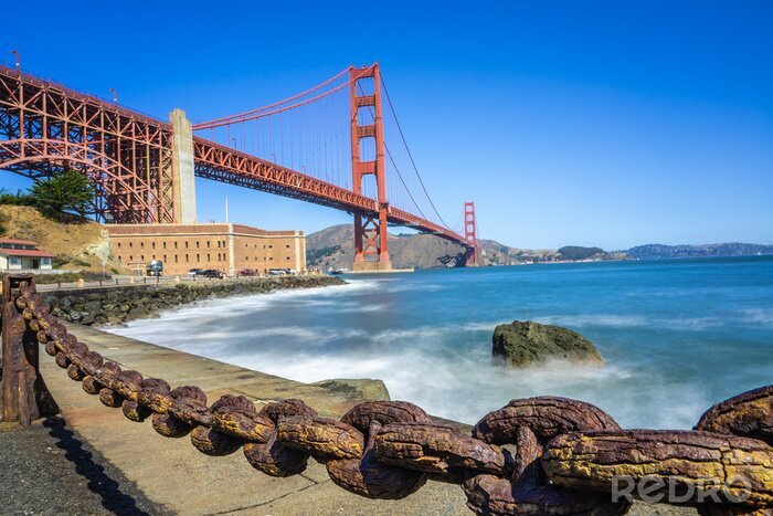 Papier peint  Vue sur Golden Gate depuis le port