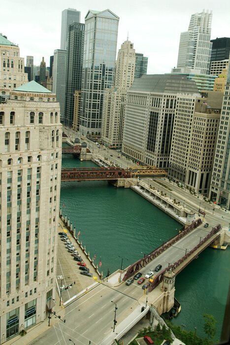 Papier peint  Vue sur le centre de Chicago