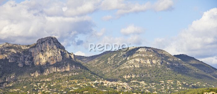 Papier peint  Vue sur les montagnes en Provence, France