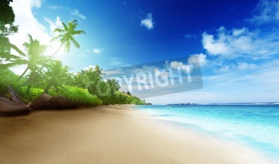 Papier peint  Vue sur les tropiques et la plage