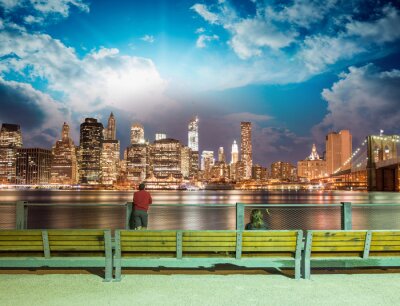 Papier peint  Vue sur New York depuis une terrasse