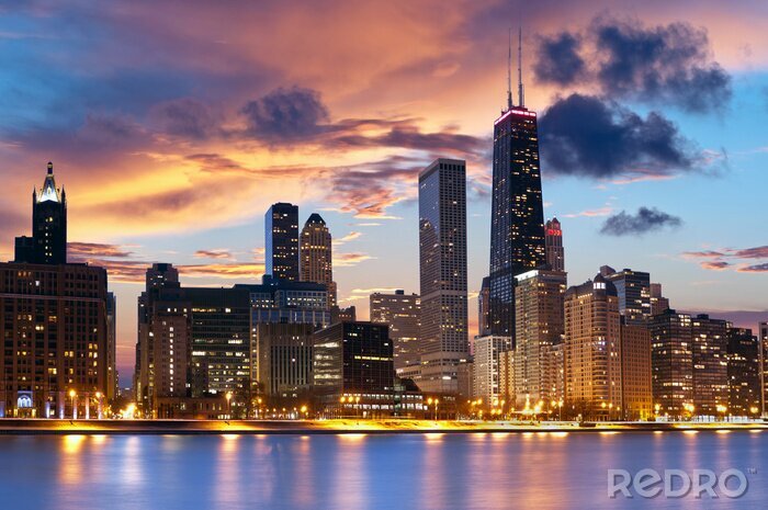 Papier peint  Vues panoramiques de Chicago