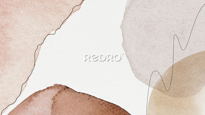 Papier peint  Watercolor patterned banner