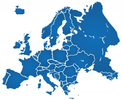 Papier peint  Weltkarte Chronique Europa Karte 1