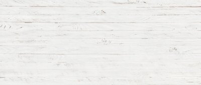 Papier peint  White wood texture background, top view wooden plank panel