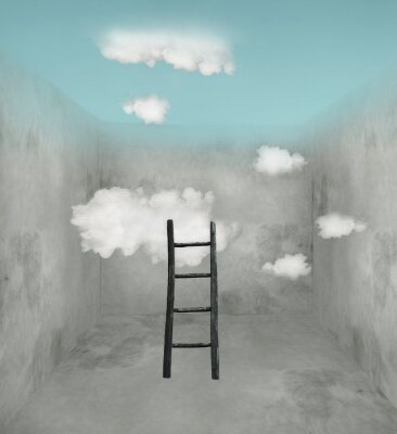 Ciel et nuages ​​dans la chambre