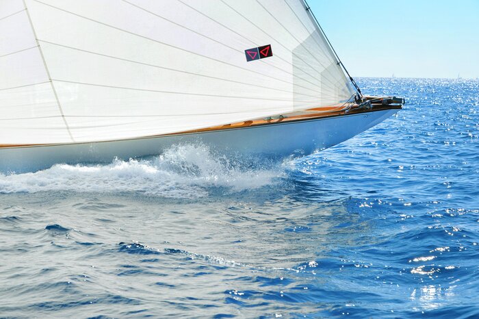 Papier peint  Yacht sur la mer