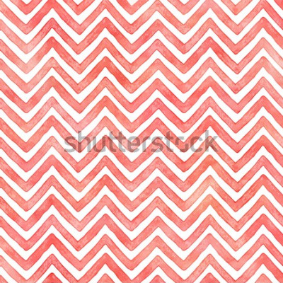 Papier peint  Zigzag rose et blanc