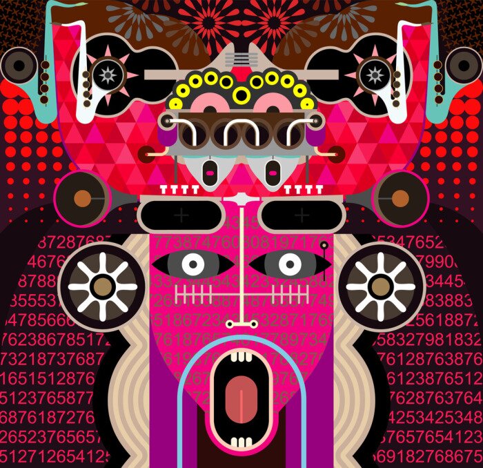 Poster  Abstract Art graphique - illustration vectorielle