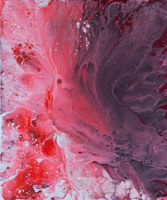 Poster  abstract background in fluid art style 7