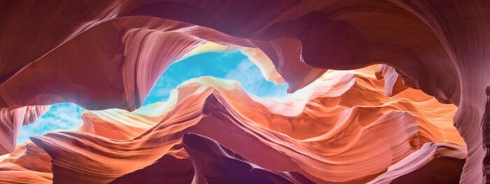 Poster  Abstract Canyon Antelope near Page, Arizona, America