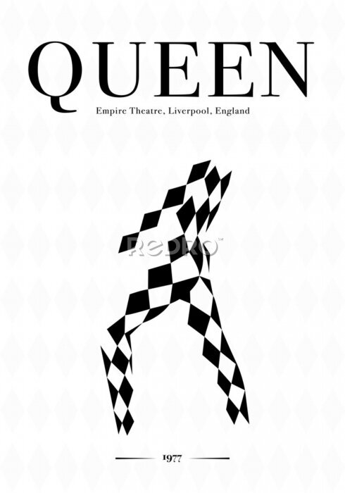 Poster  Affiche du concert de la reine