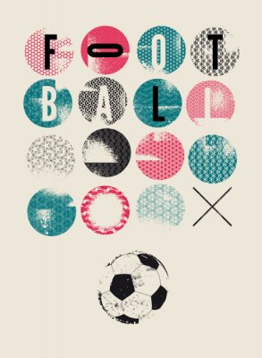 Poster  Affiche moderne de football