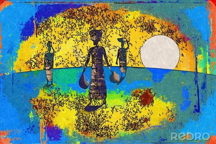 Poster  Afrique du style vintage rétro