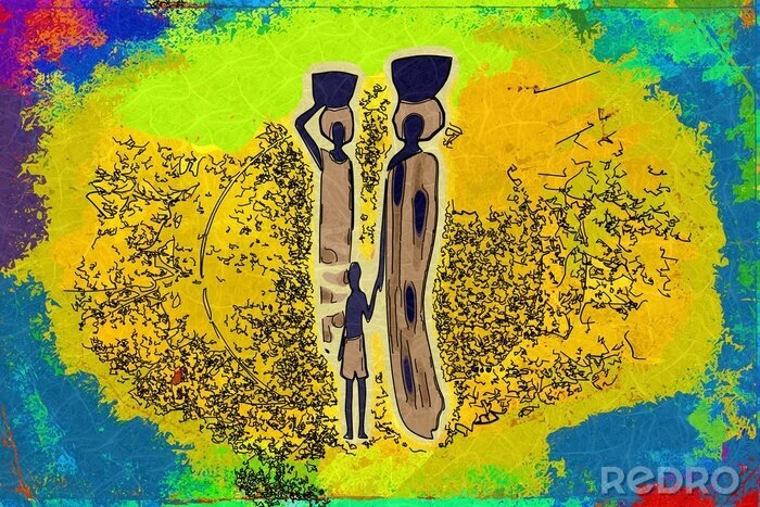 Poster  Afrique du style vintage rétro