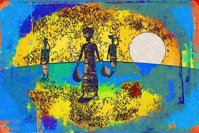 Poster  Afrique du style vintage rétro