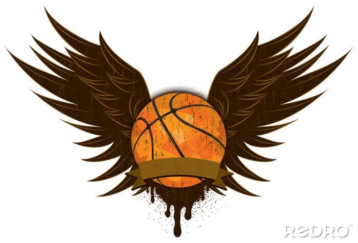 Poster  ailes de basket-ball