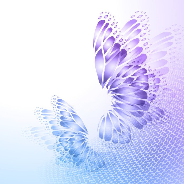 Poster  Ailes de papillon en 3D