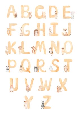 Poster  Alphabet avec des animaux