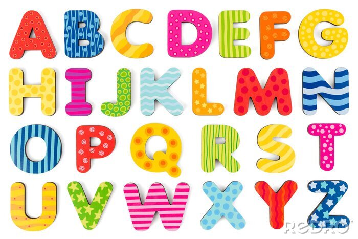 Poster  Alphabet coloré pour les enfants