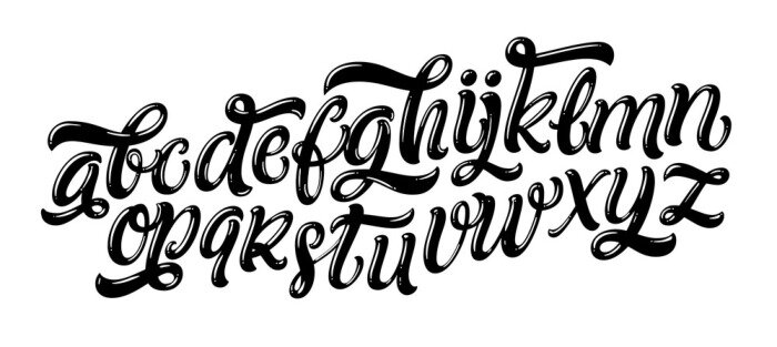 Poster  Alphabet peint à la main