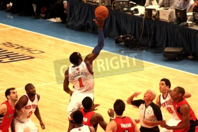 Poster  Amare Stoudemire mettre la balle au cours NBA Knicks match au Madison Square Garden