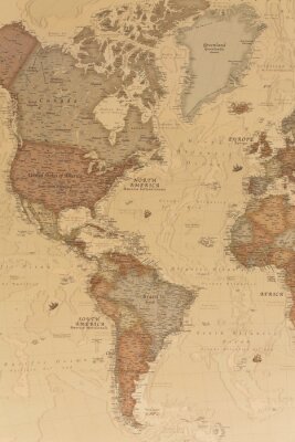 Poster  Ancienne carte de l'atlas géographique