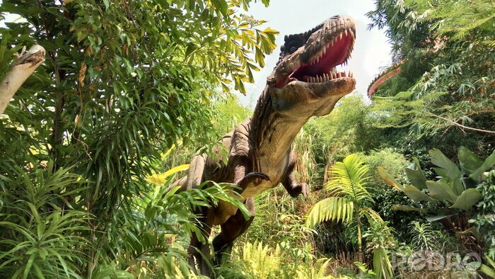 Poster  Animal dinosaure dans la jungle
