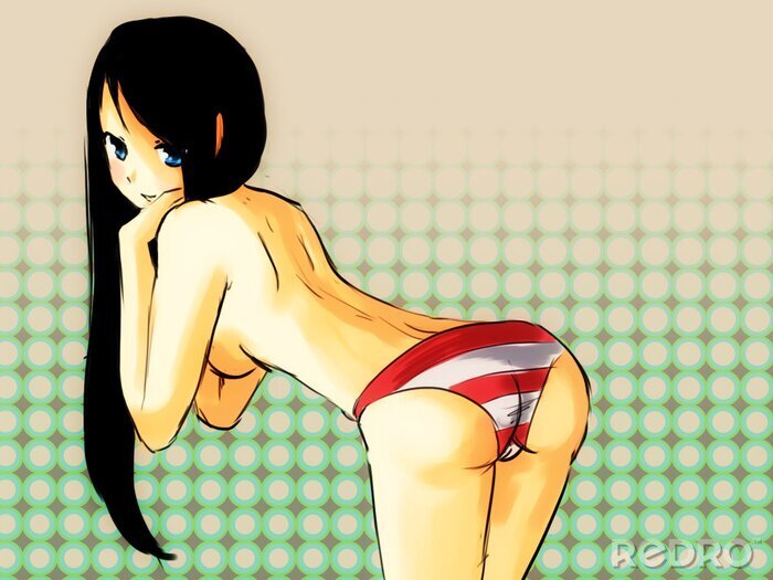 Poster  Anime avec une fille en lingerie