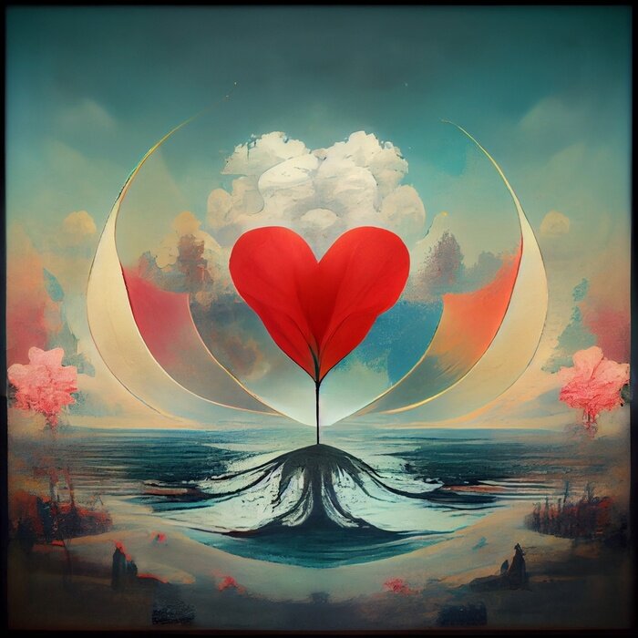 Poster  Arbre artistique de l'amour