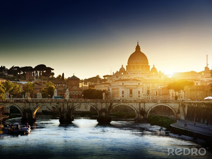 Poster  Architecture du Vatican sous le soleil