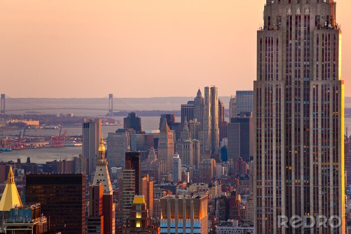 Poster  Architecture moderne à Manhattan