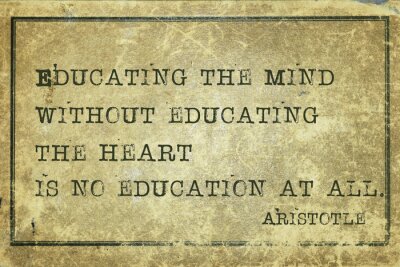 Poster  Aristote sur l'éducation