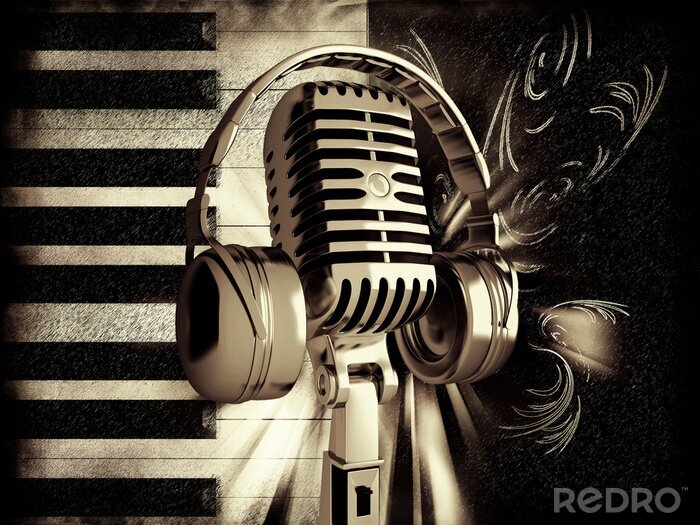 Poster  Art et musique en sépia