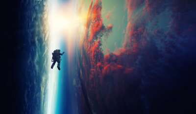 Astronaute dans l'univers