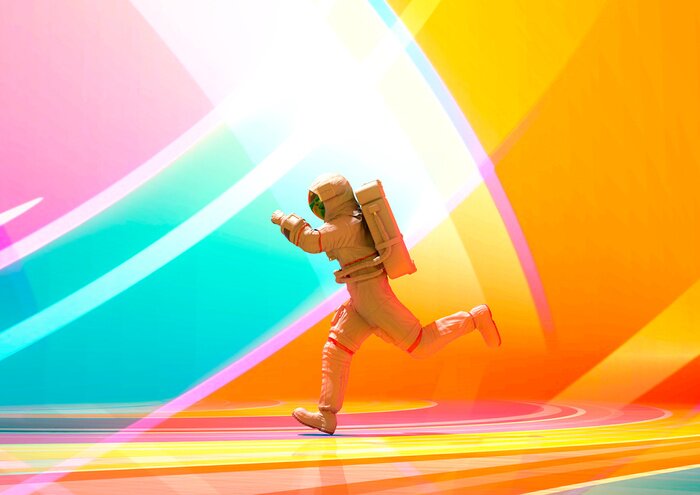 Poster  Astronaute en fuite