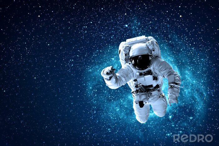 Poster  Astronaute en vol stationnaire dans l'espace