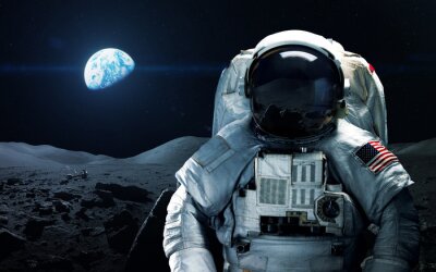 Astronaute et planète Terre