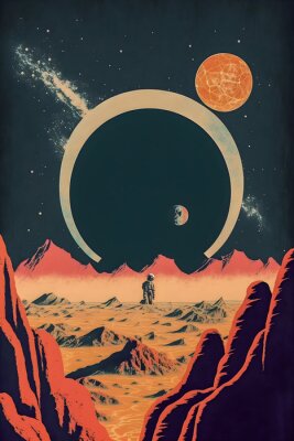Poster  Atterrir sur une planète lointaine