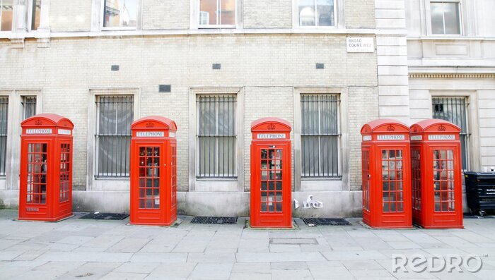 Poster  Attraction de Londres et des cabines téléphoniques